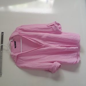 Zara Shirt Basic Pink Loose
